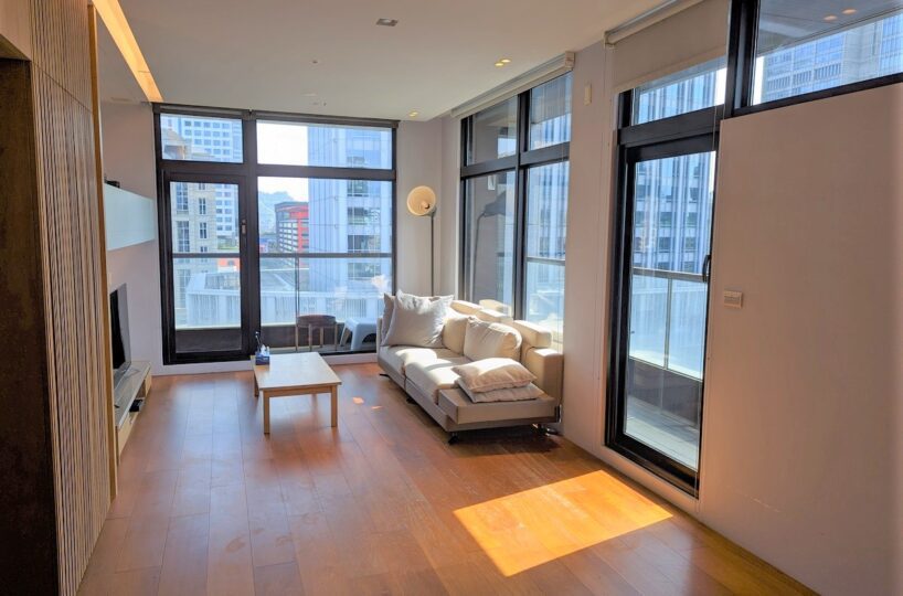 Taipei apartment living room view