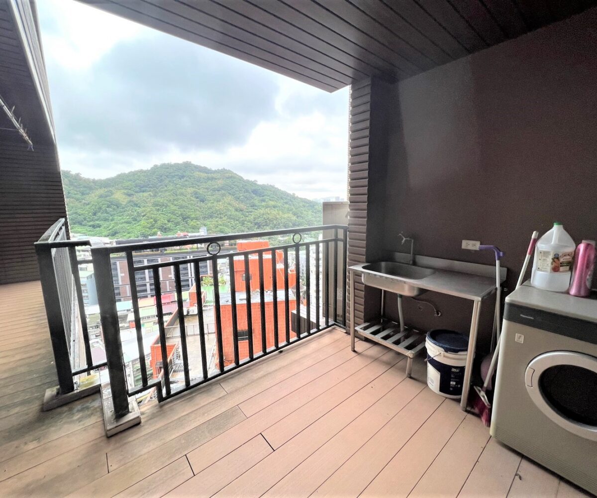 Taipei apartment rental Xinyi district balcony view