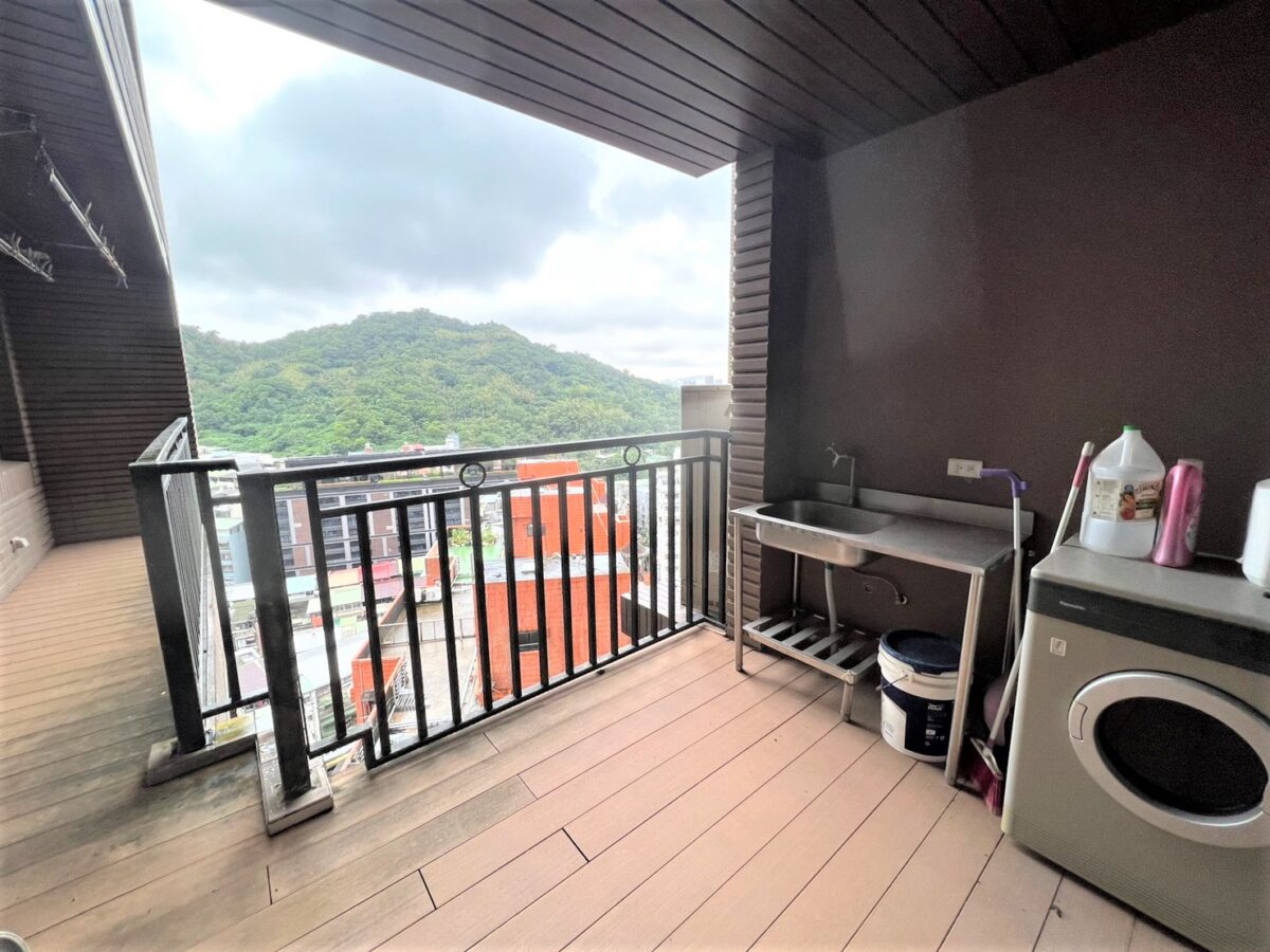 Taipei apartment rental Xinyi district balcony view