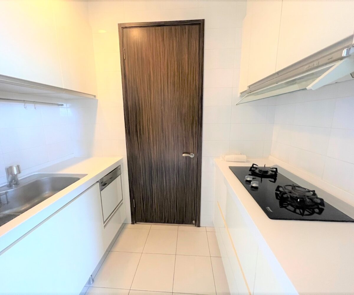 Taipei apartment rental Xinyi district kitchen view (2)