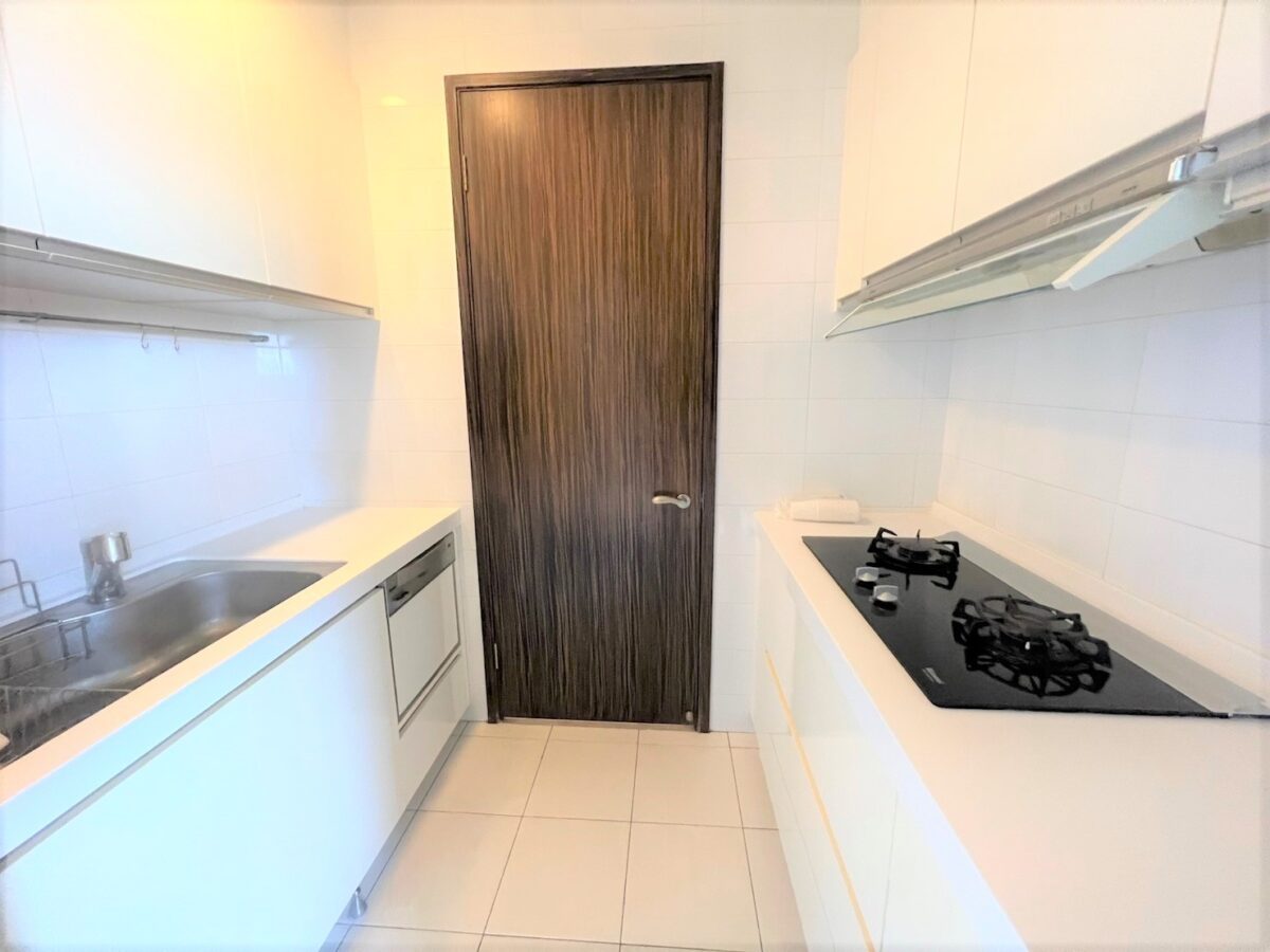 Taipei apartment rental Xinyi district kitchen view (2)