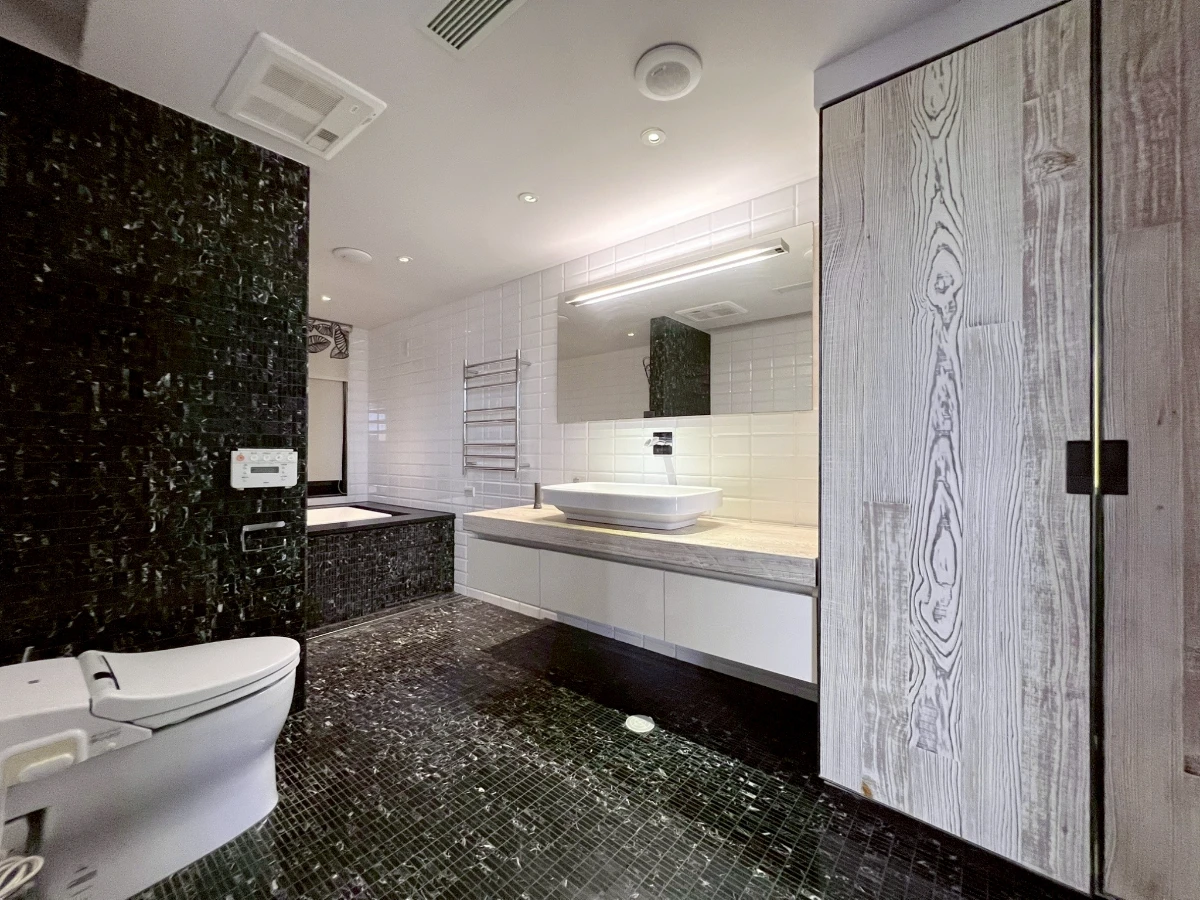 Taipei apartment rental-Xingtian Temple MRT 2 bedroom-bathroom view