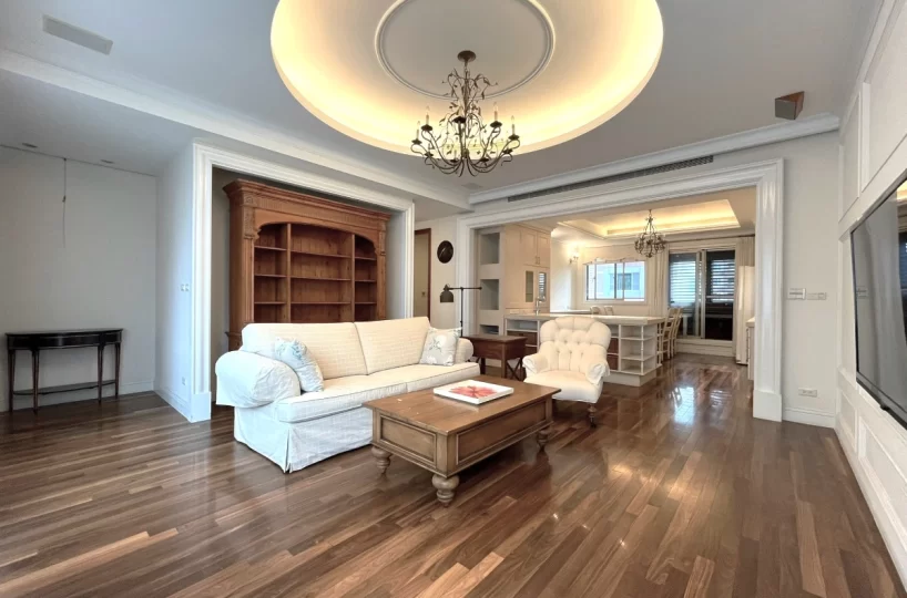 Taipei apartment rental-xinyi Taipei 101-3 bedroom apartment-living room view-5