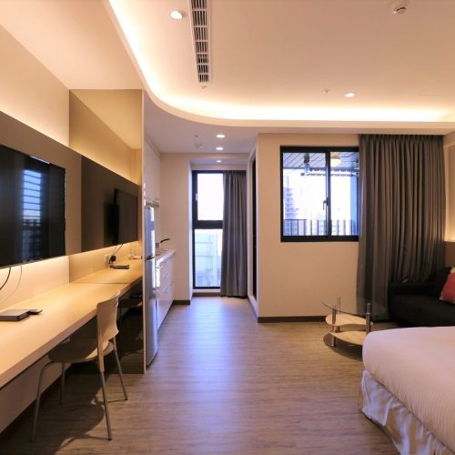 Studio apartment view