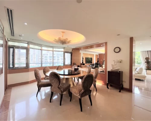Taipei Xinyi Furnished 4 Bedroom Apartment_dinning room area view