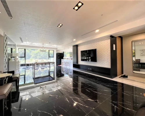 Taipei apartment rental Xinyi luxurious 4 bedroom apartment-living room view-3